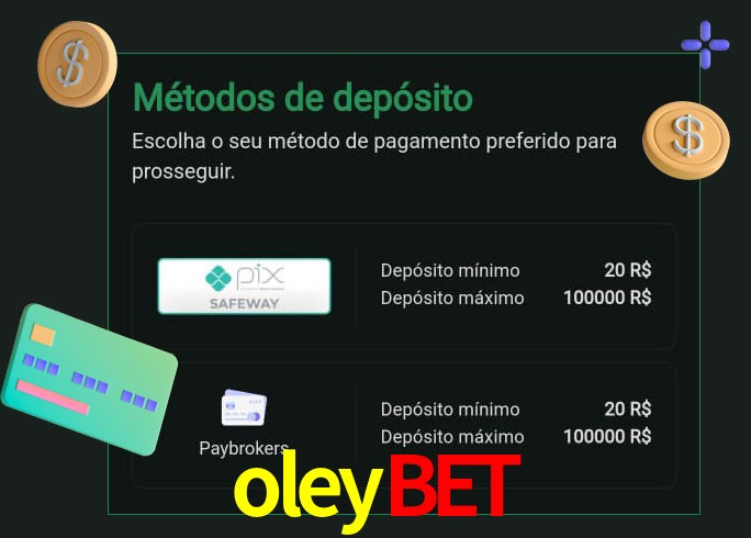 O cassino oleybet oferece uma grande variedade de métodos de pagamento